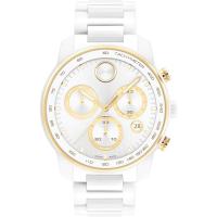 Movado/摩凡陀陶瓷金钢男表瑞士石英计时防水米商务休闲男士石英