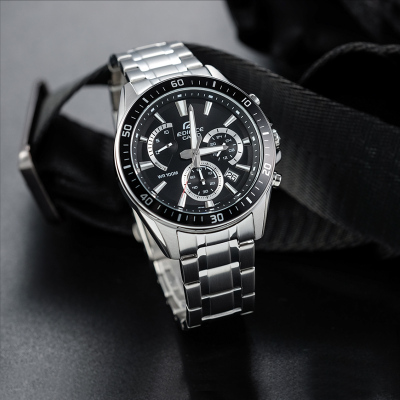 CASIO官方旗舰店卡西欧手表男Edifice海洋之心商务休闲时尚学生防水赛车电子防水皮钢带石英表男EFR-552D