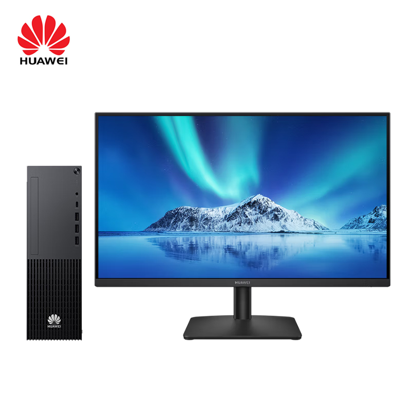 华为 台式机套装 擎云W585x-C141(16GB+512GB+1TB)+27英寸显示器/台
