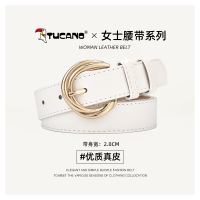 啄木鸟皮带女士2025新款真皮装饰时尚简约高级感牛皮配牛仔裤腰带