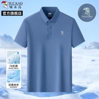 [冰丝无痕]啄木鸟男士短袖翻领polo衫夏季薄款爸爸休闲t恤上衣C