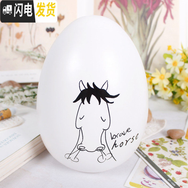 三维工匠存钱罐不可取只进不出两用儿童储蓄储钱罐鼠年新年生日送女友 马储蓄罐