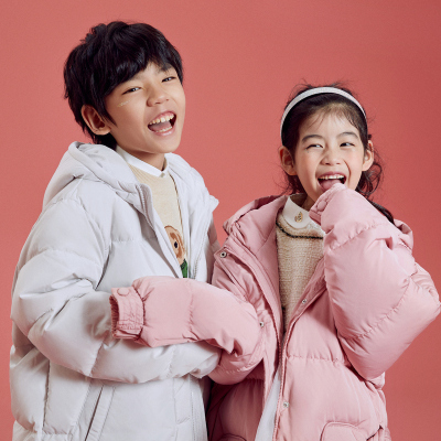 [2件2折价:122]米喜迪mecity童装冬新款男童三防面料中长款羽绒服