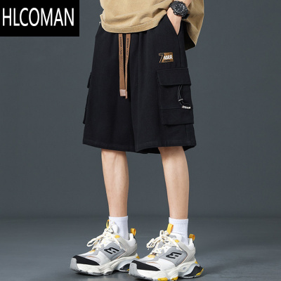 HLCOMAN休闲工装短裤男2025新款夏季薄款五分中裤加肥大码胖子马裤子