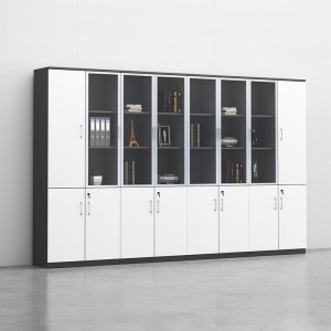 易企采 八门书柜 办公室文件档案资料收纳储物柜 单位:组 40*320*200CM