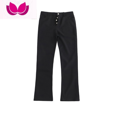 七斓马吉拉VUJADE风格裤子黑色微喇裤西裤高街休闲长裤 vibe裤子男潮