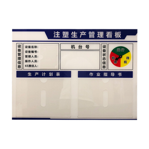 长铁 亚克力车间标识牌看板公示栏 650mm*950mm 块
