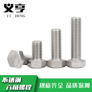 义亨 不锈钢六角螺栓 M10*50 个