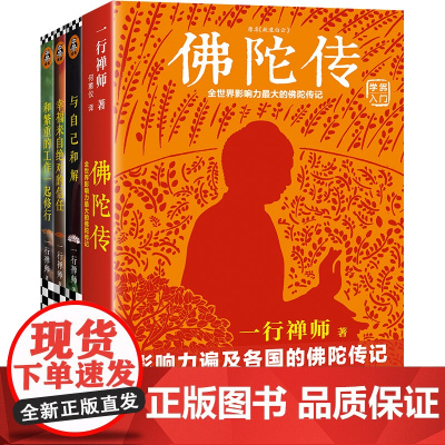 一行禅师大合集:一套写给普通人的佛学入门书 套装4册 享誉海内外的佛学大师一行禅师经典作品