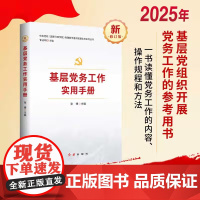 2025年新版 基层党务工作实用手册 中央党校国家行政学院党建部学者讲党建实务系列丛书 红旗出版社