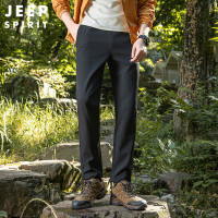 JEEPspirit冲锋裤男秋冬季防水防风秋冬修身软壳旅行登山6297