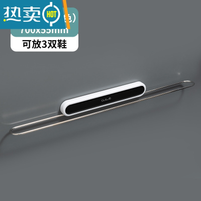 敬平浴室拖鞋架免打孔卫生间墙壁挂式厕所鞋子收纳器壁挂墙上置物架 简约黑 加长款(优选不锈钢 折叠省空间)浴室置物架