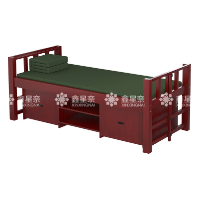 鑫星奈 实木单人床公寓床宿舍床木质单人床含床下柜