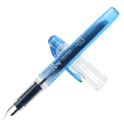 白金(PLATINUM)PSQ300透明钢笔Preppy系列彩墨钢笔学生练字钢笔