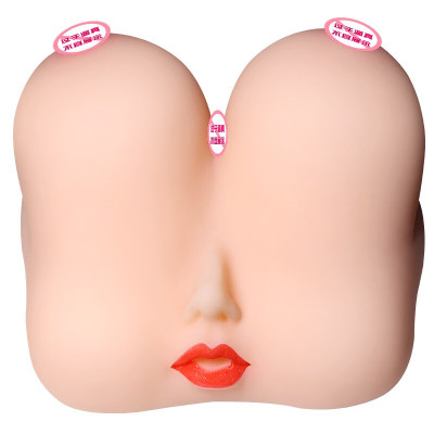 久爱 飞机杯男用胸部倒模1:1名器男性男用自嗨玩男臀倒模霸真隂实体半身娃娃仿真乳房 豪华青春款-嘴荫乳三交