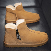 雪地靴男冬季加绒保暖加厚皮毛一体棉鞋男士东北防滑防水抗寒棉靴