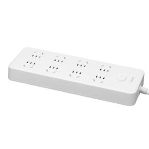 齐心 PCP-WZ828 延长线插座 8位40孔 总控全长3.0米 白 白色