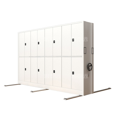 洛泰远 手摇密集架移动档案柜钢制轨道密集柜 一列4组