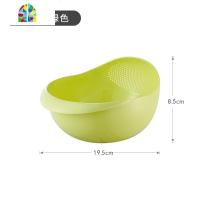 家用厨房创意洗菜篮沥水篮塑料淘米盆洗米筛洗菜箩水果盘果篮果盆 FENGHOU 小号浅白色