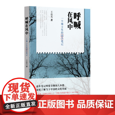 呼喊在风中:一个博士生的返乡笔记 王磊光 复旦大学出版社 正版书籍