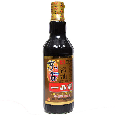 东古酱油一品鲜500ml/瓶装调味品调味汁酿造酱油生抽厨房烹饪健康美味好调味选