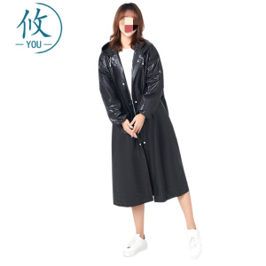 攸束口黑色雨衣140g件