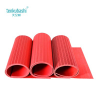 天空桥 绝缘地垫 红色条纹 10kv 5mm*1米*10米 卷