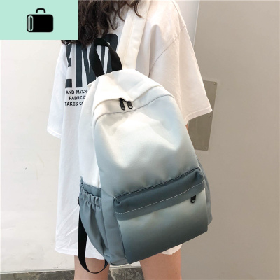 韩国ins风学生日系背包古着感少女渐变森系百搭韩版双肩包女书包NEW LAKE