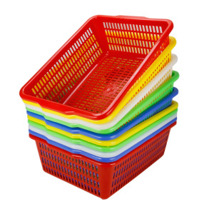 顺心优 厨房方形沥水菜篮 配菜篮 收纳篮 1/个