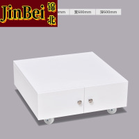 锦北打印机矮柜办公室铁皮文件储物活动柜资料收纳柜子 0.5mm白260高