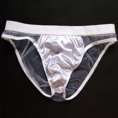 suntek男士性感三角裤男骚透明网纱jj低腰囊袋t裤超薄紧身舒适内裤t