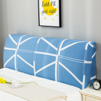床头套罩全包北欧风格萬能通用防尘软包木床头靠背保护可拆洗 简约线条() 1.5米(适合1.4-1.7米床头使用)