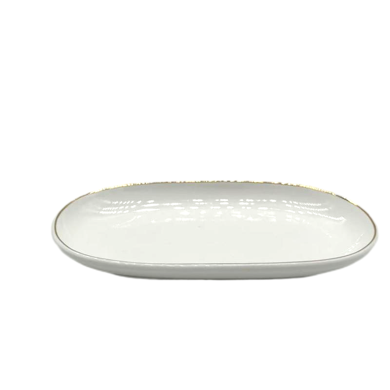 先互丁 骨瓷陶瓷毛巾碟 16*9cm 个