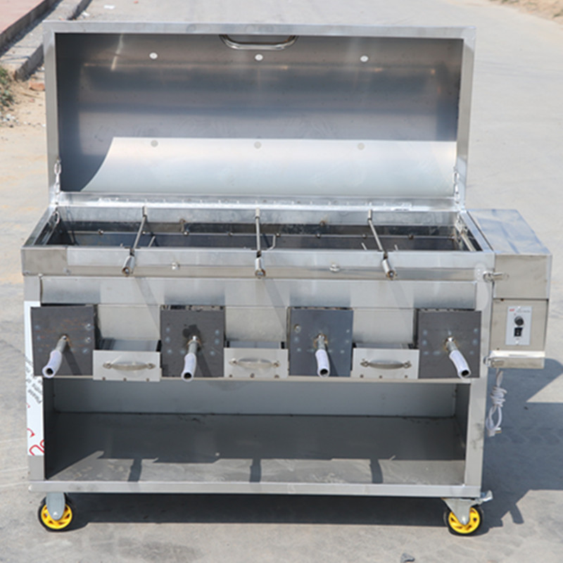 商用全自动旋转烤全羊炉子架子烤羊腿羊排猪鸡兔子烧烤箱燃气时光旧巷