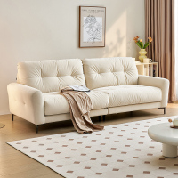 全友家居布艺沙发简约现代直排式一字型客厅沙发小户型三人位沙发