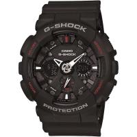 卡西欧(CASIO)男款黑胶手表防磁200米防水计时码表运动石英腕表