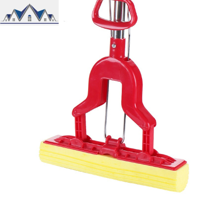 吸水胶棉拖把家用对折式海棉地拖免手洗挤水优质海绵拖把 三维工匠