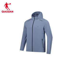 乔丹 男款梭织风衣运动风衣速干外套 KFD33251142 莫兰迪蓝