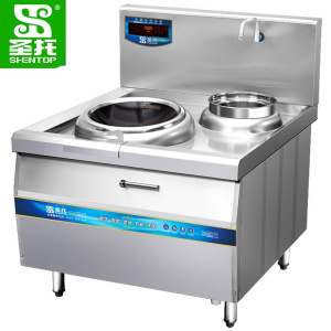 圣托单头单尾小炒炉 食堂大功率凹面电炒炉 8kW/15kW单头单尾小炒炉 DCB11