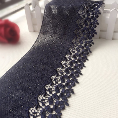 家柏饰(CORATED)多色加厚加宽精美刺绣水溶牛奶丝镂空蕾丝花边 裙子下摆裙边辅料