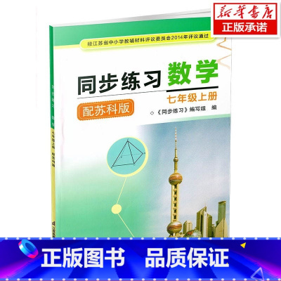 数学同步练习 七年级上 初中通用 [正版]2022苏教版初一7七年级上册数学同步练习数学七上配苏科版大练册