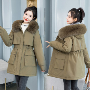 活里活面可拆卸一衣三穿风衣外套棉衣派克服女中长款棉服收腰棉袄_200030
