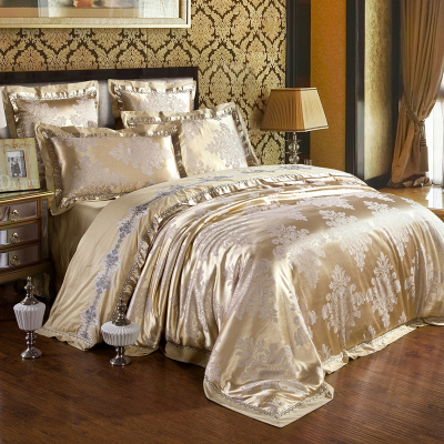 欧式高档轻奢全棉提花宫廷4四件套结婚庆浪漫纯棉6六件套床上用品