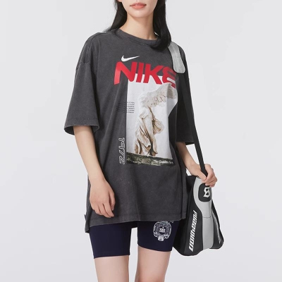 NIKE耐克短袖T恤运动休息舒适透气宽松圆领女装HF6292-060 C