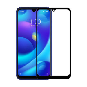 [买2送手机壳]轻万适用小米play钢化膜xiaomiplay高清全屏玻璃贴膜丝印黑色