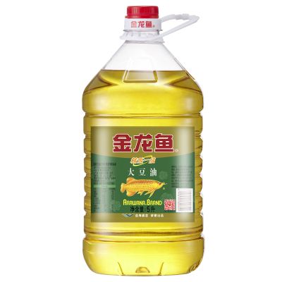 金龙鱼精炼一级大豆油5L/桶食用油优质大豆营养健康家用烘焙5000ml
