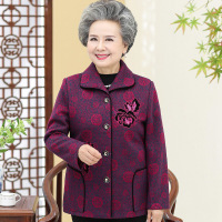 迪鲁奥(DILUAO)奶奶装秋装60岁70老年人女妈妈春秋唐装80老人上衣服太太老妈新款女装