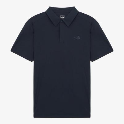 THE NORTH FACE男士冰感短袖POLO衫透气速干运动T恤夏季休闲服装
