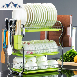 厨房置碗架碗碟架沥水架小尺寸放碗挂壁式淋水碗架壁挂式小号收碗 三维工匠收纳层架