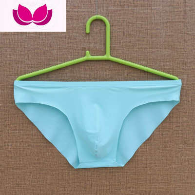 七斓新款男士内裤三角裤男冰丝透气U凸囊袋一片式青年三角裤衩男低腰